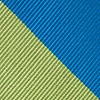 Blue Microfiber Blue & Lime Stripe Tie For Boys